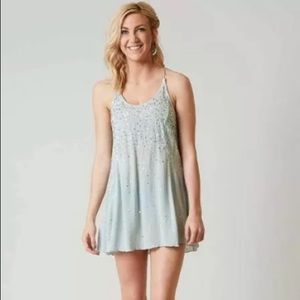 Light blue sequin dress